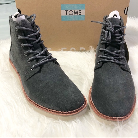 NWT Men's TOMS Porter Suede Boot - Picture 2 of 8